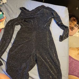 Pretty Little thing Romper black sparkly